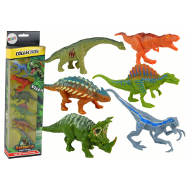 Set of Dinosaur Figures Different Types 6 Pieces