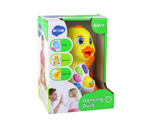 Cheerful Riding Interactive Duck For Baby Yellow