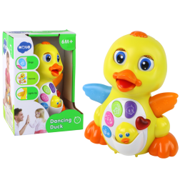 Cheerful Riding Interactive Duck For Baby Yellow