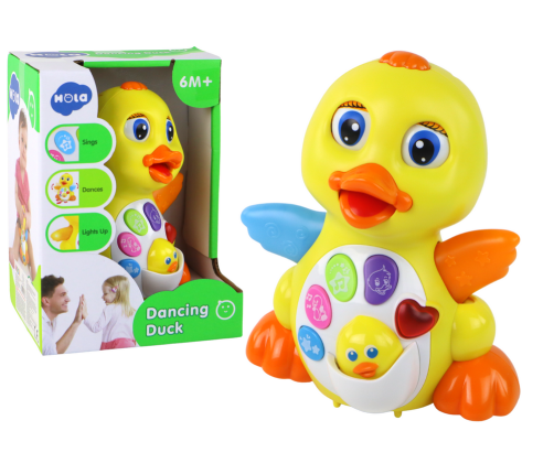 Cheerful Riding Interactive Duck For Baby Yellow