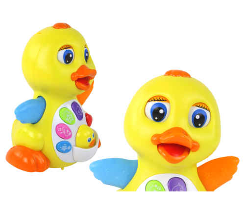 Cheerful Riding Interactive Duck For Baby Yellow