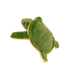 Turtle Plush Mascot Keychain Squeaker Green 15 Cm