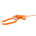 Plush Monkey with Baby Mascot, Orange with Sound 70 cm