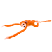 Plush Monkey with Baby Mascot, Orange with Sound 70 cm