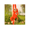 Plush Monkey with Baby Mascot, Orange with Sound 70 cm