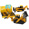 Crawler Excavator Construction Vehicle 2 Buckets Yellow