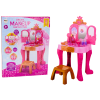 Children's Dressing Table With Gesture Sensor Accessories, Pink