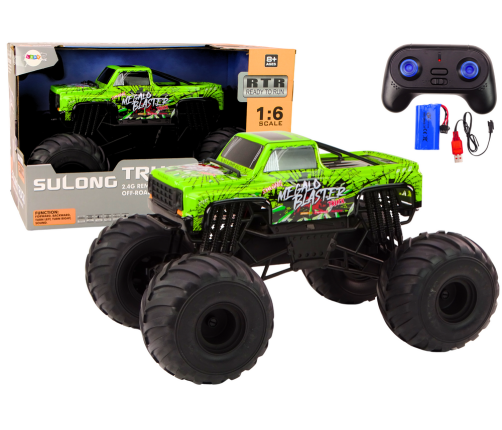 Large Off-Road Remote Controlled Car 2.4G RC 1:6 Green