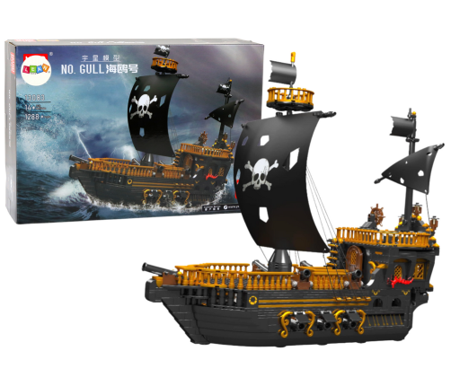 Pirate Ship Ship Construction Blocks 1288 Elements