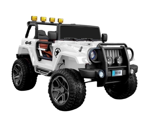 Divvietīgs bērnu elektromobilis Jeep WXE-1688 4x4 White