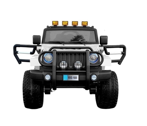 Divvietīgs bērnu elektromobilis Jeep WXE-1688 4x4 White