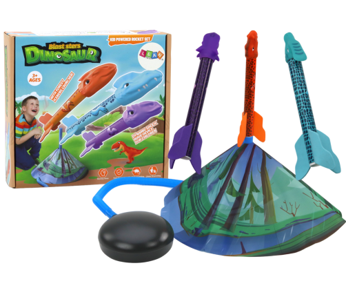 Rocket Launcher Game Dinosaurs Forest Colorful Push Up