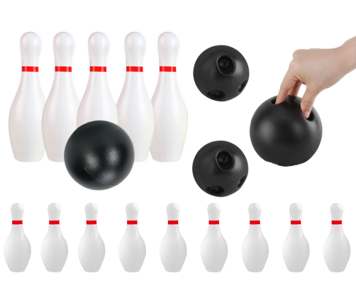 Classic Bowling Set Two Balls 10 Pins Skill Game