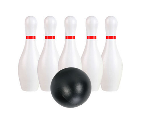 Classic Bowling Set Two Balls 10 Pins Skill Game