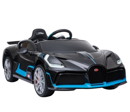 Elektriskā sporta automašīna bērniem Bugatti Divo Black Painted