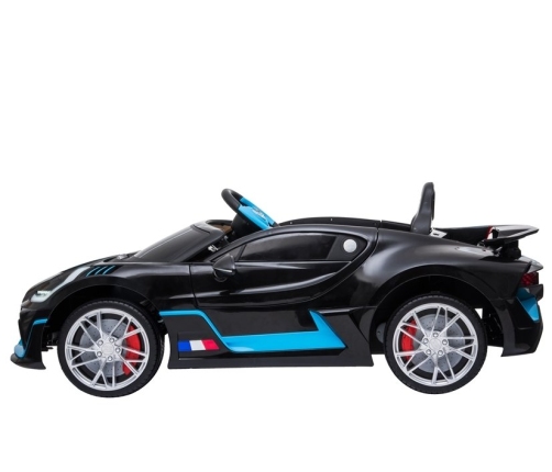 Elektriskā sporta automašīna bērniem Bugatti Divo Black Painted