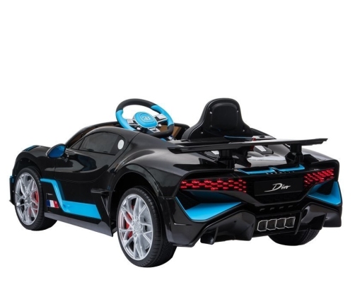 Elektriskā sporta automašīna bērniem Bugatti Divo Black Painted