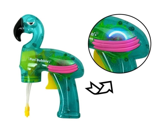 Soap Bubble Gun Flamingo Blue