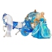 Set of The Doll in Carriage Horse for Combing Blue