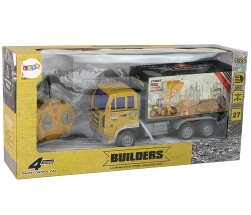 Remote Controlled Construction Truck 1:24 Yellow