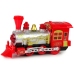 Christmas Locomotive Lights Sound Red Battery Operated