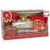 Christmas Locomotive Lights Sound Red Battery Operated