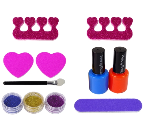 Nail Painting Set Moulder Lamp File Brocades