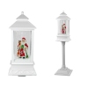 Christmas Decoration Lantern with Santa White Carols Lights