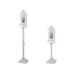 Christmas Decoration Lantern with Santa White Carols Lights