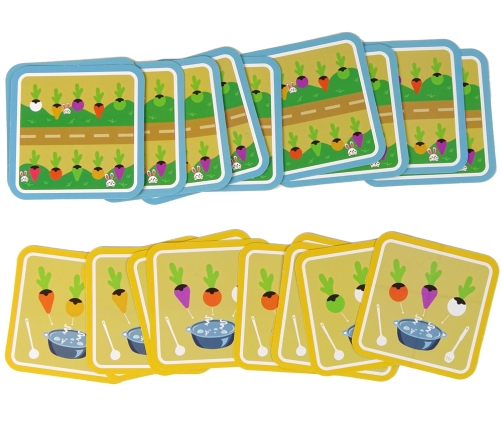 Wooden Memory Game Pull out the Radish Cards