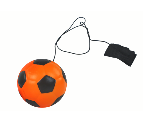 PU Football with Jojo Eraser for Bouncing, 6 cm, Orange