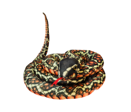 Plush Brown Snake Mascot 110 cm