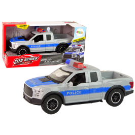 Off-Road Vehicle Police Gray Opening Door Sound Light