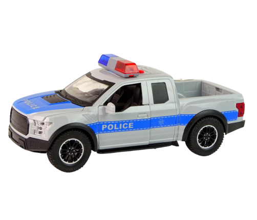 Off-Road Vehicle Police Gray Opening Door Sound Light