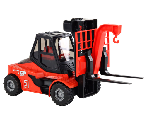 Red Forklift 1:16 Moving Forks Sounds Lights