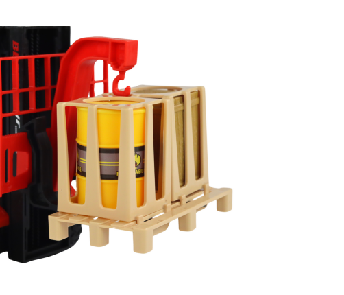 Red Forklift 1:16 Moving Forks Sounds Lights