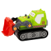 Cartoon Crawler Excavator To Disassemble DIY Green