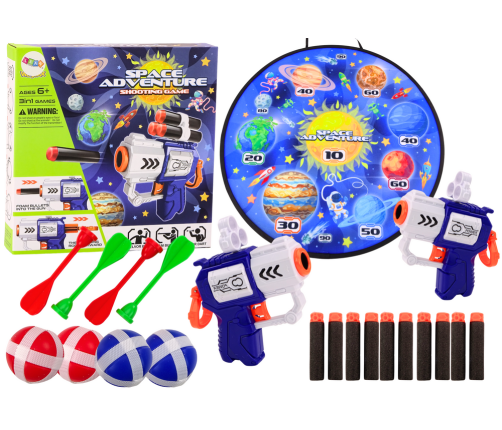 Arcade Game Shield Guns Arrows Balls Space