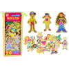 Set of Magnets Wooden Characters in Colorful Disguises, 20 pieces