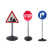 Educational Set Large Road Signs 76cm 3 Pcs