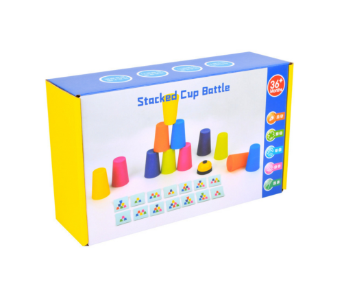 Arcade Game Stacking Cups Cards Bell