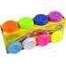 8 Containers With Dough Colorful Animal Patterns