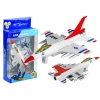 USAF White Plane Jet Rides Lit Game 1:80