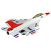 USAF White Plane Jet Rides Lit Game 1:80