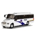 Police Bus Die Cast Model White with Lights