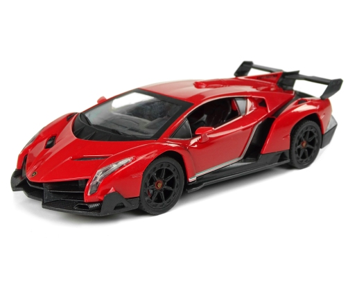 Radiovadāmā mašīna ar pulti Lamborghini Veneno Red