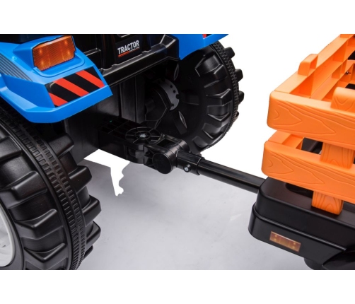 Battery-operated tractor with trailer Hercules Blue 24V