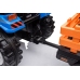 Battery-operated tractor with trailer Hercules Blue 24V