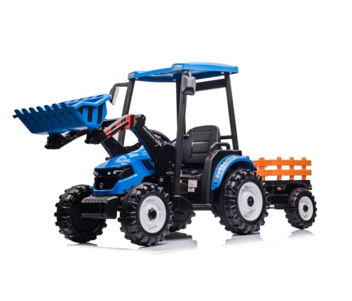 Battery-operated tractor with trailer Hercules Blue 24V