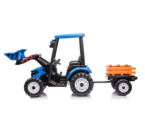 Battery-operated tractor with trailer Hercules Blue 24V